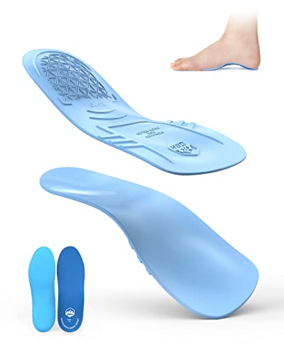 QBK Semelles Orthopédiques Semelle Pied Plat Soutien de la Voûte Plantaire dur Convient Marche Adaptées à Pied Plat Tendinite Tendon Achille Morton Semelles Antidérapantes pour Soulagement Douleur XXL Cover