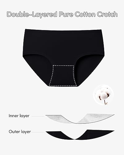 Domee Teen Girls Knickers Cotton Underpants Panties Underwear Hipster Pack of 10