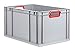 Produktbild aidB Eurobox, NextGen Color, Griffe rot offen, 600x400x320mm - Einzel