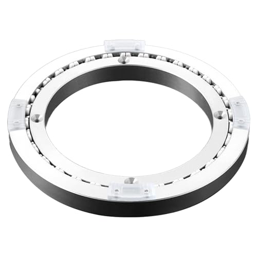 Lazy Susans Dining Table Turntable Base Bearing Aluminum Alloy Steel Ball Bearing Rotating Tray Round Non-Slip Home Track(17.3 inch)
