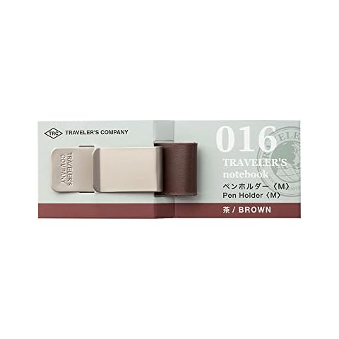 Midori Traveler's notebook Pen holder, Brown 016 Cover