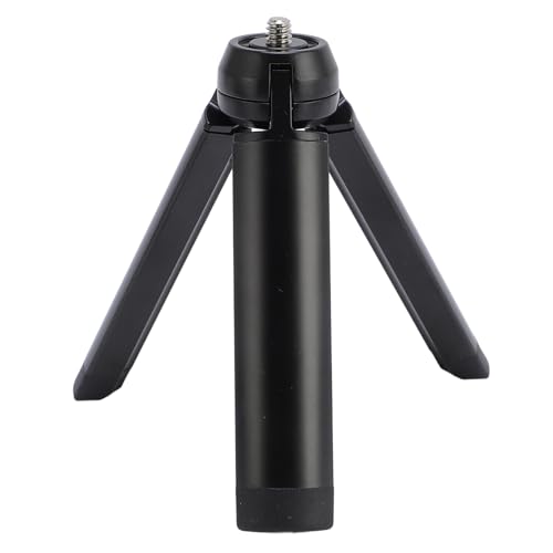 Compact Aluminum Alloy Desktop Tripod Selfie Stick Handle Grip for Cameras Photography