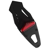 Motorcycle Rear Tail Light LED Triangular Waterproof Brake Light Black