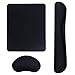 Poggiapolsi per Mouse Cuscino per il polso in memory foam ergonomico per computer laptop, ufficio, giochi per PC, facile digitazione, sollievo dal dolore al polso (tuta in 3 parti)