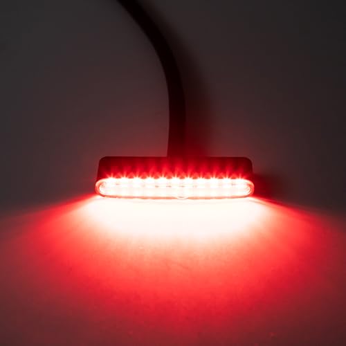 evomosa Mini Motorrad Rücklicht LED Motorrad Rückbremsleuchte Bremslicht Lampe für Roller ATV Cafe Racer Bobber Heckleuchten (Schwarz)