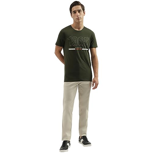 Image of UNITED COLORS OF BENETTON Men's Solid Regular Fit T-Shirt