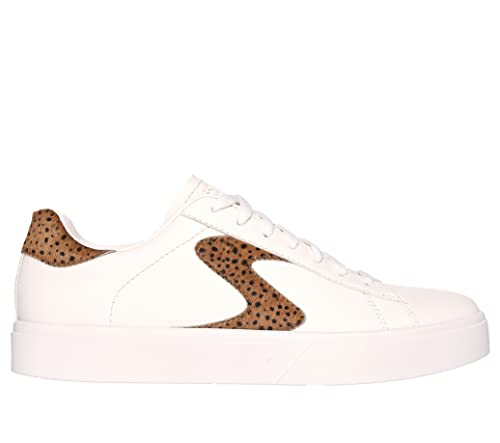 Skechers Skechers Women's Court Classics Eden LX - Feeling Fierce, Natural/Brown Suede, 11 M