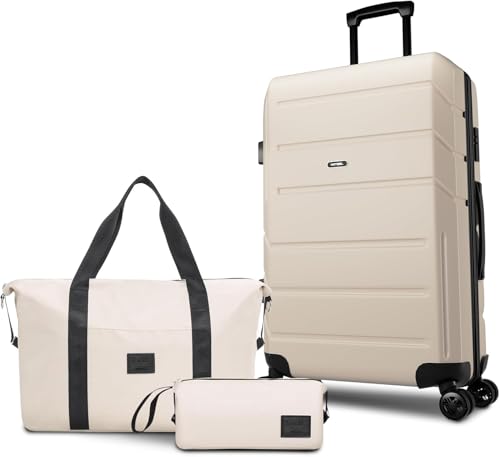 La mejor comparación de Maletas en el centro los 5 mejores. 50 Hoteel - Juego de maletas de 3 piezas con ruedas y cerradura TSA y bolsas, el casco duro y la cierre protegen las pertenencias. La veliz es adecuada para viajes, viajes de negocios...