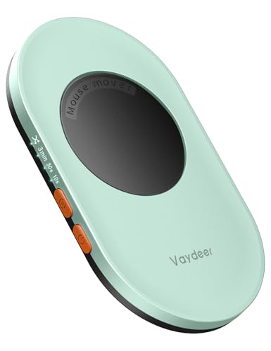 Image of VAYDEER Ultra Slim Mouse Mover, Air 3 Mouse Jiggler with Adjustable Interval Timer, Undetectable & Noiseless, Simulates Realistic Movement, Driver-Free Shaker for Keeping The PC Active (Pastel Cyan)