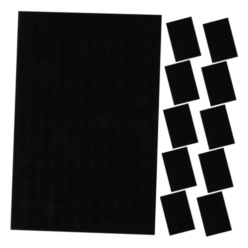 LOLIPPYY 11個 ジュエリースポンジインサート トレイ 収納ボックス用 リング イヤリング整理 保護マット ブラック 指輪収納 インサートパッド