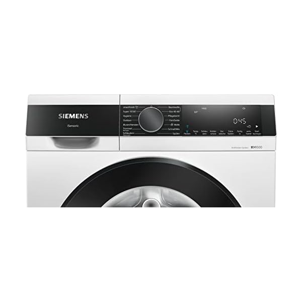 Siemens WG44G2Z20 Waschmaschine iQ500, Frontlader mit 9kg Fassungsvermögen, 1400 UpM, speedPack L, Antiflecken System, Outdoor-Programm, Weiß, 60cm – Bild 3