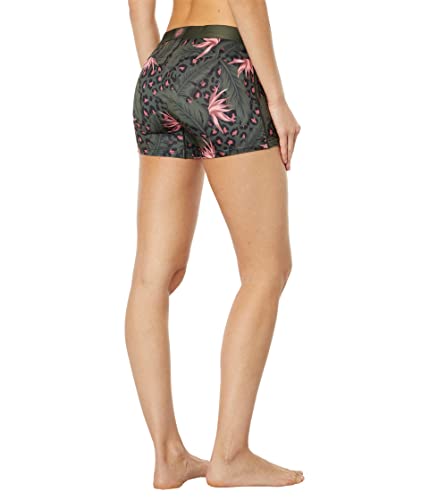 Psd Women's Sr Tropical Leo Boy Shorts, Green, M #TOP1