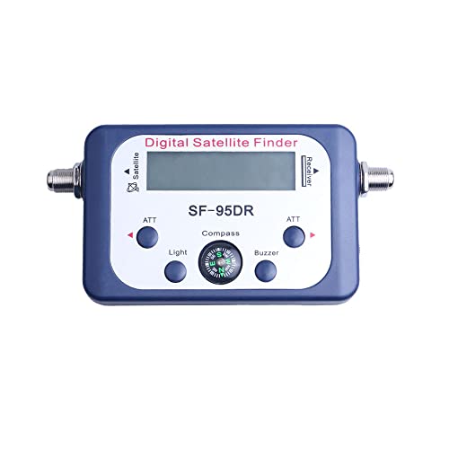 Fasizi Digital SF-95DR - Medidor satlink, receptor de satélite, receptor de señal de TV, decodificador satfinder con pantalla LCD