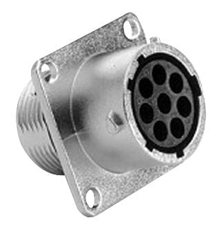 Image of Receptacle,Panel,Size 12, 8WAY, SKT, Circular Industrial & MIL Spec Connectors, Qty.1 | RT0012-8SNH.