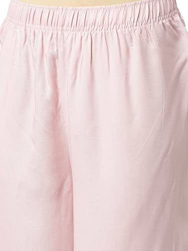 Image of GO COLORS Soft Viscose Basic Palazzo Full Length for Women| Breathable, Mid Rise, Relaxed Fit