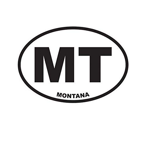 Image of Montana State Oval Sticker Decal Vinyl MT 5 inch Bumper Locker Laptop Window - Sticks to Any Surface