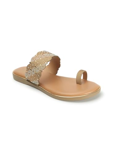 Image of Carlton London Women's Cli-Wn-Cll-7946-A Flat Sandal