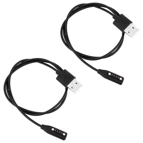 BTFO 2stk Magnetisches USB-Ladekabel für Bose Audio Smart Glasses, 62cm Ersatz-Ladekabel kompatibel mit Bose Frames Alto S/M/L Rondo Soprano Tenor Sonnenbrille (Schwarz)