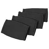 Aislor 4Pcs Football Chin Pad Football Chin Cover Helmet Strap Cover Jaw Pad for Skating Outdoor Cycling Black One Size