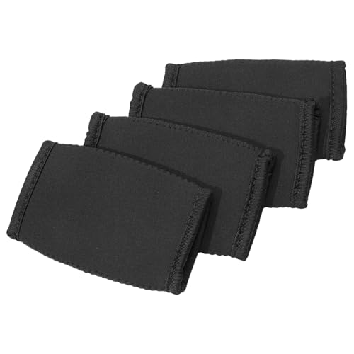 Aislor 4Pcs Football Chin Pad Football Chin Cover Helmet Strap Cover Jaw Pad for Skating Outdoor Cycling Black One Size