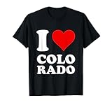 Cuore rosso. Amo Colo rado Maglietta