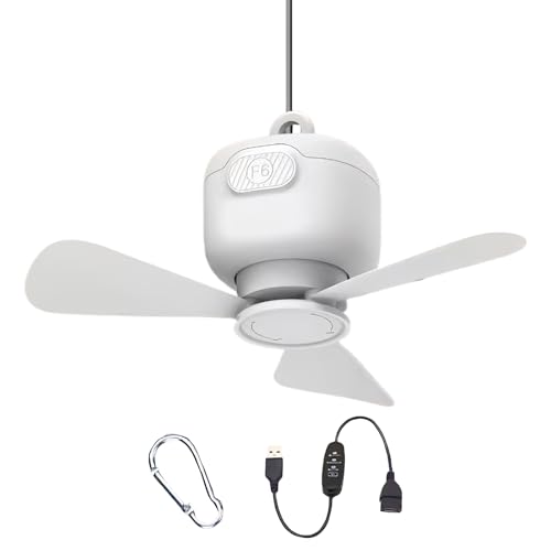 Ventilateur de plafond pour tente et extérieur étanche avec 3 vitesses