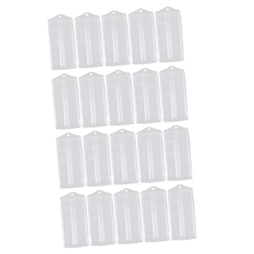 VALICLUD 20pcs Transparent Plastic Watch Band Case Scratch-resistant Holder for Watch Straps Lightweight Storage Box for Home Handbag Use