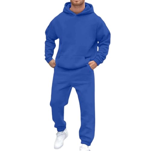 Sweat à capuche jogger polaire homme L ensemble jogging hiver