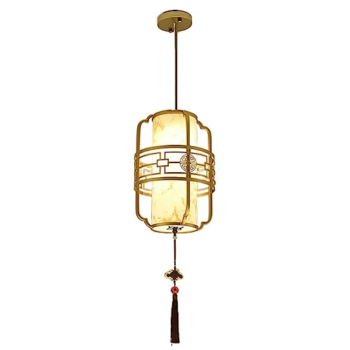 Lustre rétro suspension chinoise LED pour salle à manger et chambre zen
