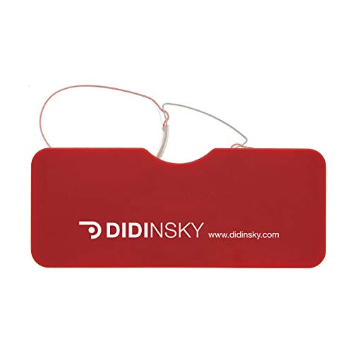 DIDINSKY Gafas de lectura sin patillas graduadas para hombre y mujer transparentes. Gafas de...
