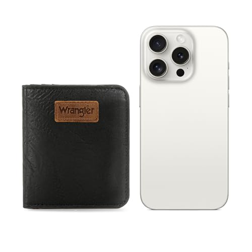 Image of Montana West X Wrangler Small Wallet Woman Black Minimalist Wallets for Ladies Female with Rfid Lining and A Coin Purse