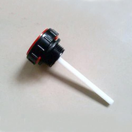 Image of Hydraulic Fluid Reservoir Air Breather with Dipstick | Dump Cap Breather Replacement for Automotive Hydraulic Systems | Red Dehumidifier Cap(∅0.63inches)