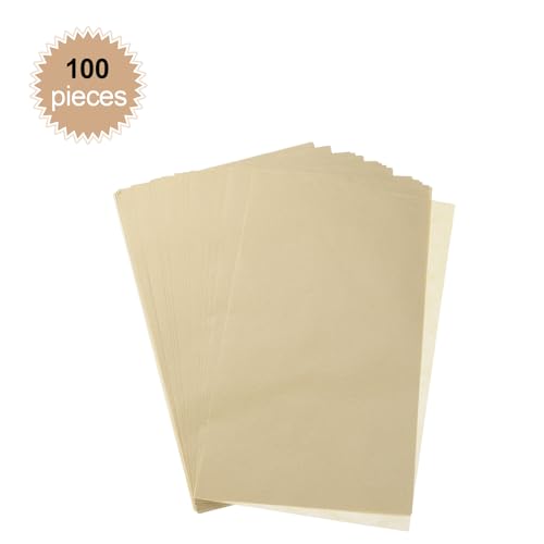 HARFINGTON 100 folhas de papel manteiga, 30 x 40 cm, papel de embrulho de alimentos para cozinhar fr