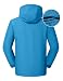 Rdruko Skijacke Herren Winterjacke Fleecejacke Winter Warme Jacke Blau XL