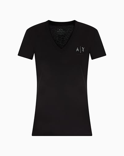 Armani Exchange Arte Sella avec logo brillant et col en V ajusté