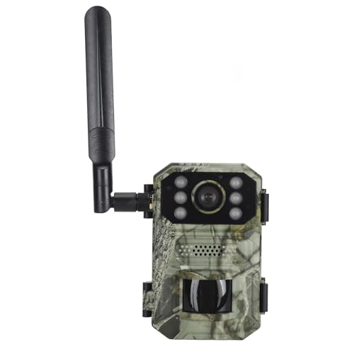 Trail Camera, 4K 14MP Camera with Night Vision, 4G LTE Motion Detection IP66 Deer Camera, 120° Wide Angle Game Camera with Solar Charging Panel