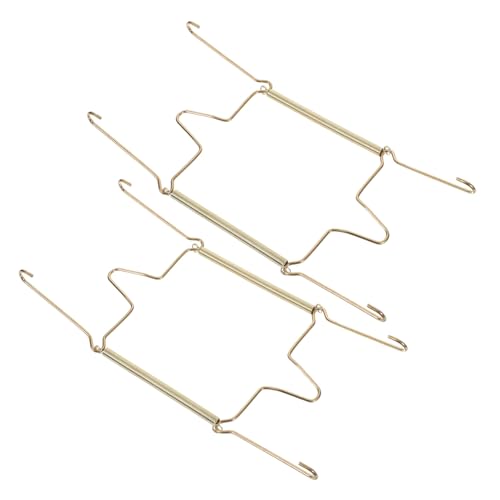 KICHOUSE 2pcs Decorative Plate Holders Wall Hanging Plate Display Hangers Invisible Spring Hooks Rack for Hanging Space-saving Design