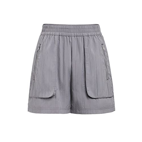 Short de sport décontracté pour femmes en coupe-vent taille haute
