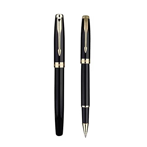Mbvbn Black Lacquer Fountain Pen Best Roller Ball Pen Gift Set For Men & Women, Professional, Executive Office, Nice Pens #TOP13
