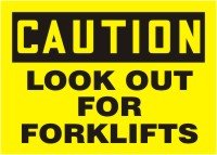 Panneau de sécurité Forklifts Accuform Aluma-Lite pour protéger vos équipes