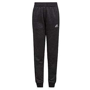 adidas Boys’ Focus Joggers, Black Heather, 7