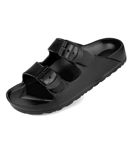 Image of Kids Slides Sandals Double Buckle Adjustable Boys Girls
