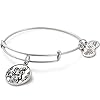 Alex-and-Ani-Divine-Guides-Expandable-Bangle-Bracelet-for-Women-Saint-Anthony-of-Padua-Charm-Rafaelian-Finish-2-to-35-in Alex and Ani Divine Guides Expandable Bangle Bracelet for Women, Saint Anthony of Padua Charm, Rafaelian Silver Finish, 2 to 3.5 in
