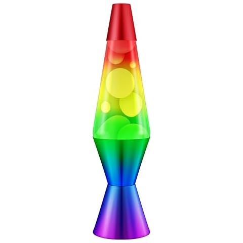 Lava Rainbow Lamp with Tri-colour Globe Cover