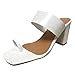Mode printemps et été femmes sandales à talons hauts à talons épais ensemble orteil couleur unie grande taille Style Sexy Chaussures Blanches Pour Femmes Baskets
