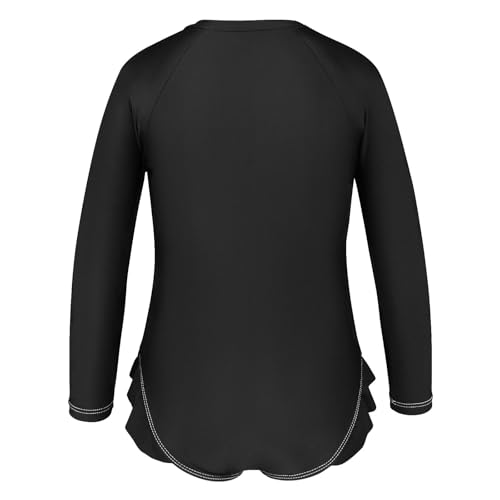 CHIFIGNO Quick Dry One Piece Swimsuit for Girls Black Girl Bathing Suit 3T3