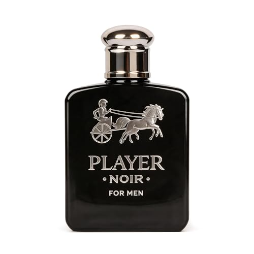 Image of AFLUXE Player Noir Eau de Parfum for Men, Fresh Fruity Woody Cologne with Lavender & Cedarwood Notes, Long Lasting Masculine Fragrance, 3.4 Fl Oz (100ml)