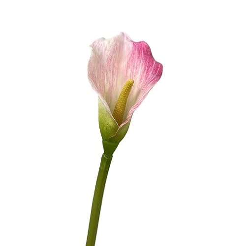 Huffa Pink Artificial Calla Lily Flowers - Realistic Simulation Floral Decor For Weddings And Home Decoration(Pink)