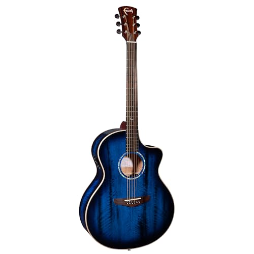 Faith Guitars Blue Moon Neptune Grand Concert Electro Acoustic Guitar (Neptune, Right)