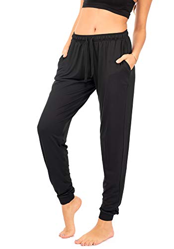 DEAR SPARKLE Jogger with Pockets for Women Drawstring Lightweight Sweats Yoga Lounge Pants + Plus Size (P7)2
